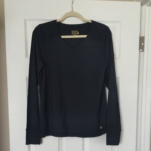 Women's Black Long Sleeve Top